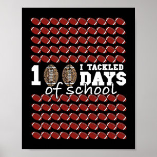 Ich habe 100 Tage Fußball-Kinder in der Schule ang Poster