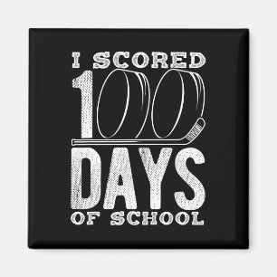 Ich habe 100 Tage Hockey-Schule geschafft Magnet