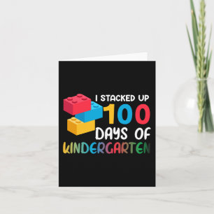 Ich habe 100 Tage Kindergarten Gebäude Blo gestape Karte