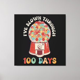 Ich habe 100 Tage lang geblasen Leinwanddruck