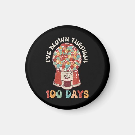 Ich habe 100 Tage lang geblasen Magnet (Vorne)