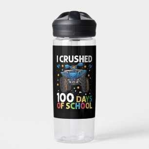 Ich habe 100 Tage Schul-Monstertruck-Jungs zerquet Trinkflasche