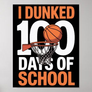 Ich habe 100 Tage Schul-Skelett-Erfolg gedunkt Poster