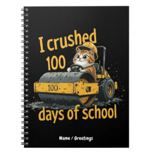 Ich habe 100 Tage Schule geschafft - Feiern Sie de Notizblock