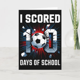 Ich habe 100 Tage Schulfußball 100. Tag der Schule Karte