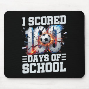 Ich habe 100 Tage Schulfußball 100. Tag der Schule Mousepad