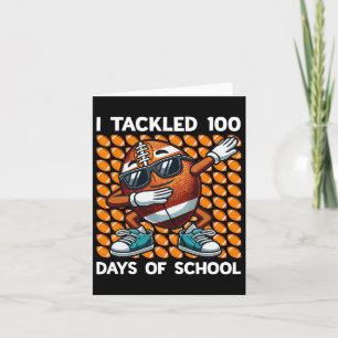 Ich habe 100 Tage Schulfußball 100 Tage Karte