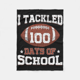 Ich habe 100 Tage Schulfußball 100 Tage Sma geklat Fleecedecke