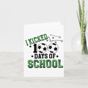 Ich habe 100 Tage Schulfußball-100-Tage-Sport gekn Karte