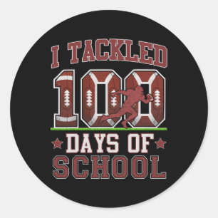 Ich habe 100 Tage Schulfußball am 100. Runder Aufkleber