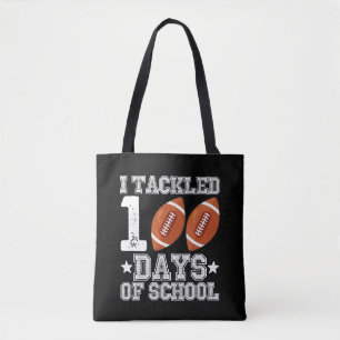 Ich habe 100 Tage Schulfußball angerufen Tasche