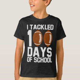 Ich habe 100 Tage Schulfußball-Design angerufen T-Shirt