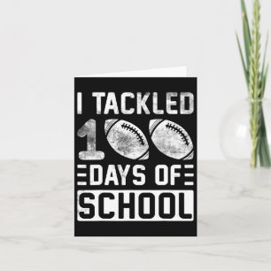 Ich habe 100 Tage Schulfußballjungen 100. D abgefa Karte