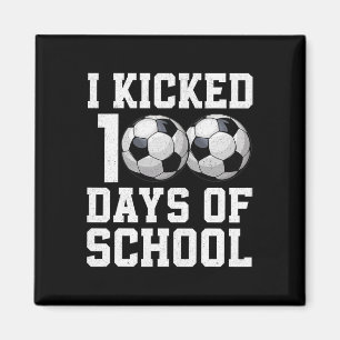 Ich habe 100 Tage Schulsoccer-Sportboys-Kind gekna Magnet