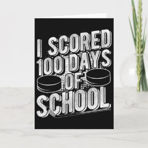 Ich habe 100 Tage Schultag Hockey erzielt _1 Karte
