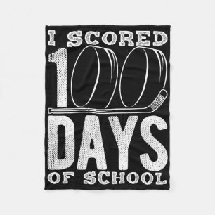 Ich habe 100 Tage Schultag-Hockey erzielt  Fleecedecke