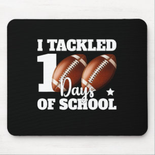 Ich habe 100 Tage Schulzeit 100 Tage Fußball verbr Mousepad