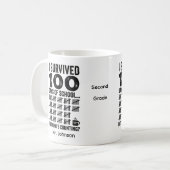 Ich habe 100 Tage überlebt Tasse (Vorderseite Links)
