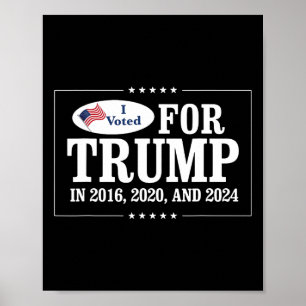 Ich habe 2016 für Trump gestimmt Poster
