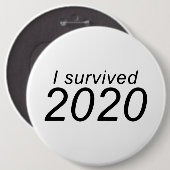 "Ich habe 2020 überlebt" (HELL) Button (Vorne & Hinten)