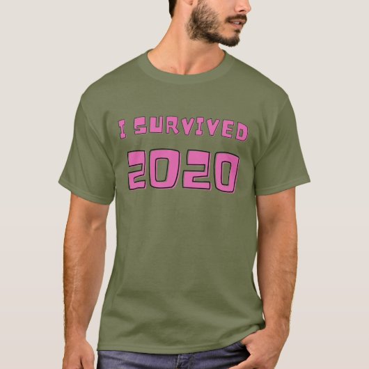 Ich habe 2020 überlebt T-Shirt (Vorderseite)