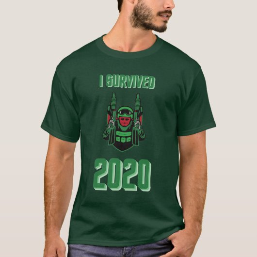 Ich habe 2020 überlebt T-Shirt (Vorderseite)