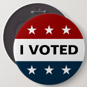 Ich habe 2024 gewählt button (Vorne & Hinten)