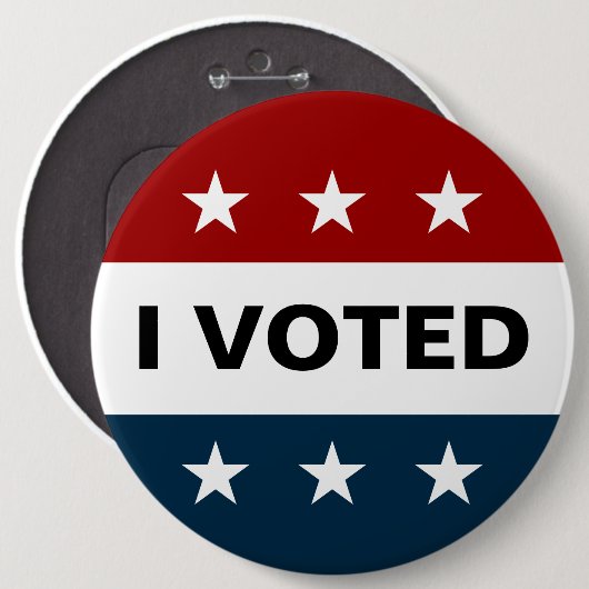 Ich habe 2024 gewählt button (Vorne & Hinten)