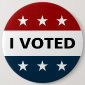 Ich habe 2024 gewählt button (Vorderseite)