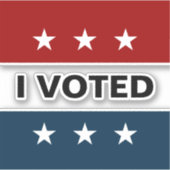 Ich habe 2024 gewählt Decal Aufkleber (Vorderseite)