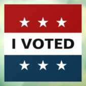 Ich habe 2024 gewählt Decal Fensteraufkleber (Blatt 3)