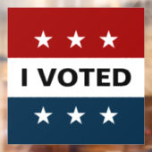 Ich habe 2024 gewählt Decal Fensteraufkleber (Blatt 2)