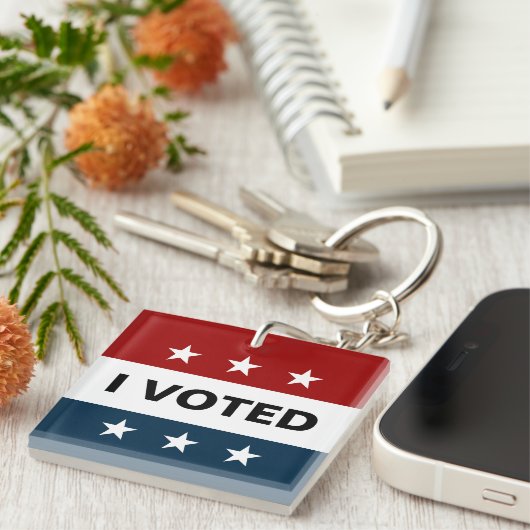 Ich habe 2024 gewählt schlüsselanhänger (Vorderseite rechts)