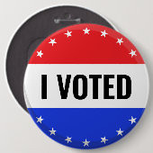 Ich habe 2024 Wahlen unter der Flagge Amerikas gew Button (Vorne & Hinten)