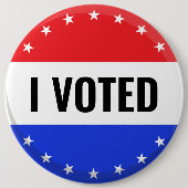 Ich habe 2024 Wahlen unter der Flagge Amerikas gew Button (Vorderseite)