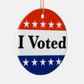 Ich habe 2026 gewählt keramik ornament (Rechts)