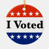 Ich habe 2026 gewählt keramik ornament (Vorne)