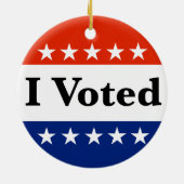 Ich habe 2026 gewählt keramik ornament (Hinten)