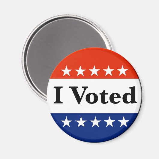 Ich habe 2026 gewählt magnet (Vorderseite/Rückseite)