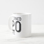 Ich habe 20 Mal gewechselt Kaffeetasse (Vorderseite Links)
