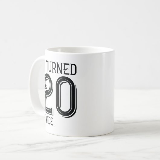 Ich habe 20 Mal gewechselt Kaffeetasse (Vorderseite Links)