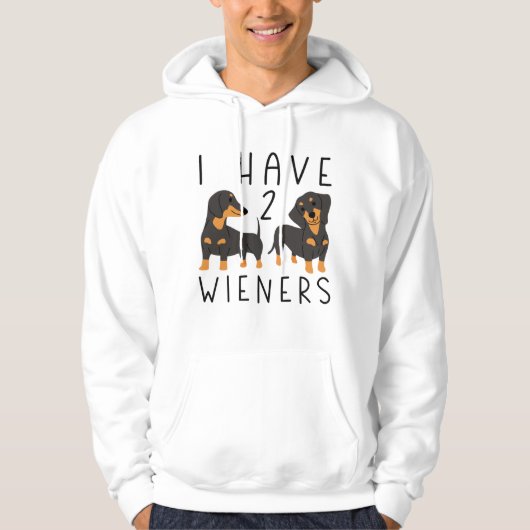 Ich habe 2 Dackeln Hoodie (Vorderseite)