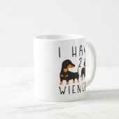 Ich habe 2 Dackeln Kaffeetasse (VorderseiteRechts)