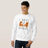 Ich habe 2 Dackeln Sweatshirt (Vorne ganz)