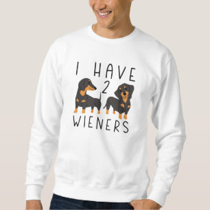 Ich habe 2 Dackeln Sweatshirt