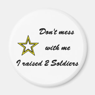 Ich habe 2 Soldaten aufgezogen Magnet