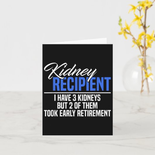 Ich habe 3 Kinder 2 Kinder, die in den Ruhestand g Karte (Gelbe Blume)