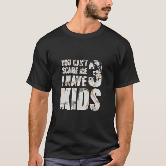 Ich habe 3 Kinder Elterntoke Pop Männliche Liebe H T-Shirt (Vorderseite)