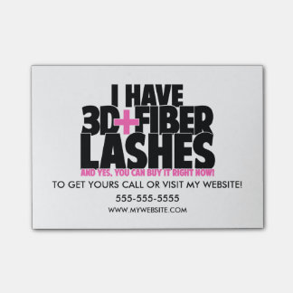 Ich habe 3d + Faser-Peitschen Post-it Klebezettel