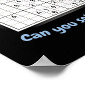 Ich habe 51 Probleme Sudoku Puzzle Japan Poster (Ecke)